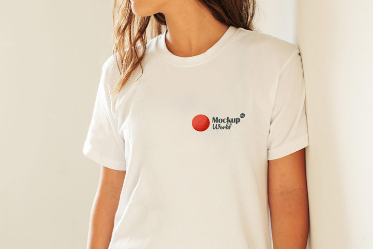 Download Girl T-Shirt Mockup Free | Mockup World HQ