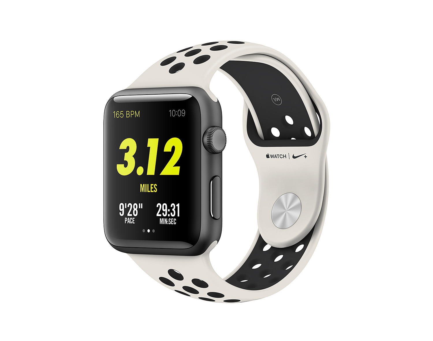 Apple Watch & Nike Light Bone Black | Mockup World HQ