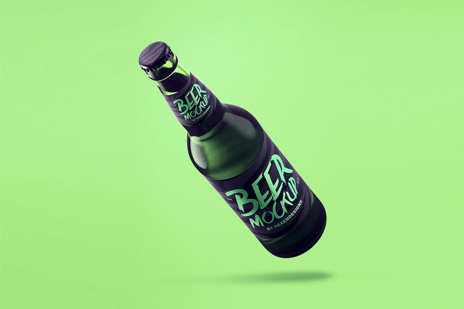 Download Free Beer Bottle PSD Mockup | Mockup World HQ