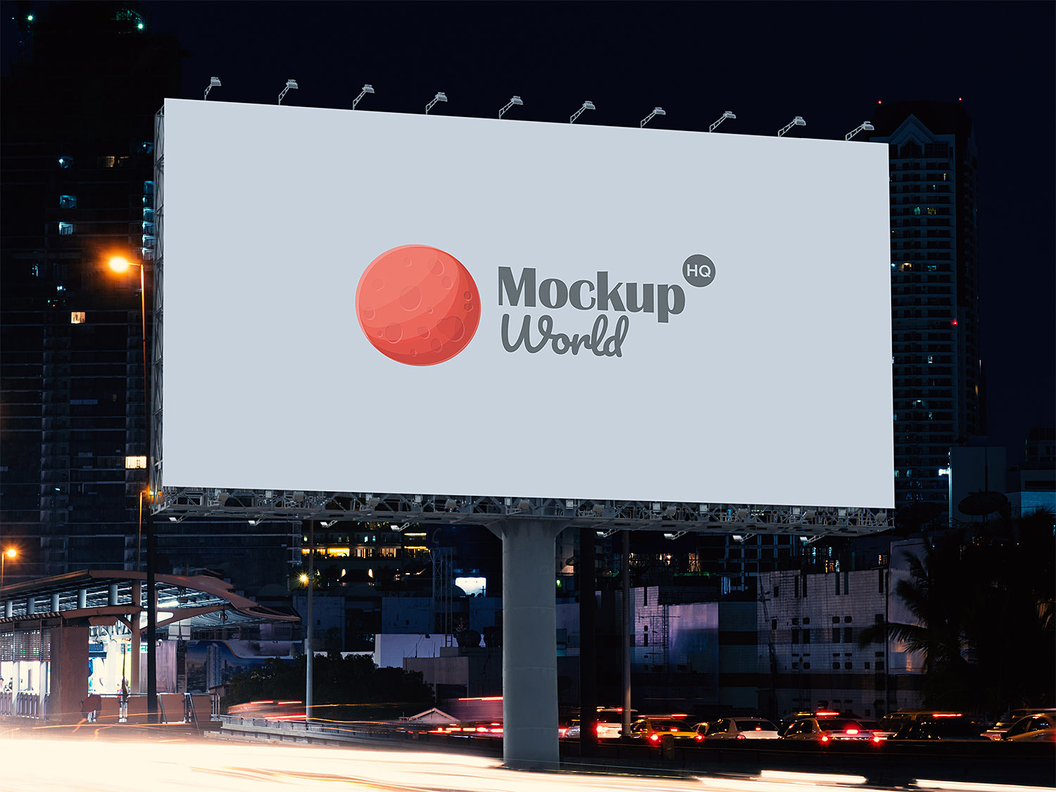 Download Free Roadside Billboard Mockup | Mockup World HQ