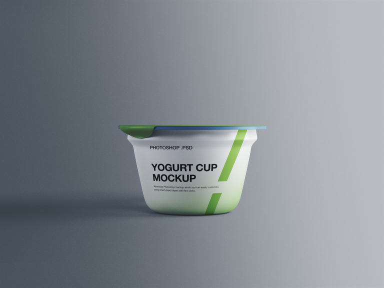 Download Free Yogurt Plastic Cup Mockup | Mockup World HQ