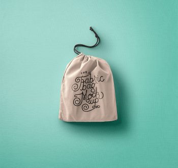 Drawstring PSD Bag Mockup