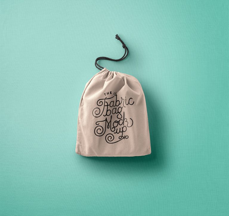 Download Drawstring PSD Bag Mockup | Mockup World HQ