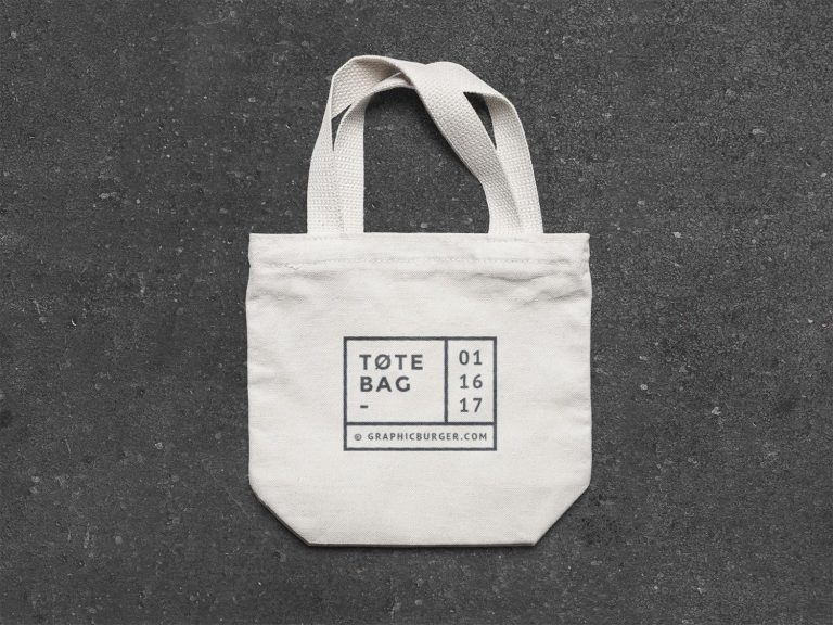 Download Small Canvas Tote Bag Mockup | Mockup World HQ