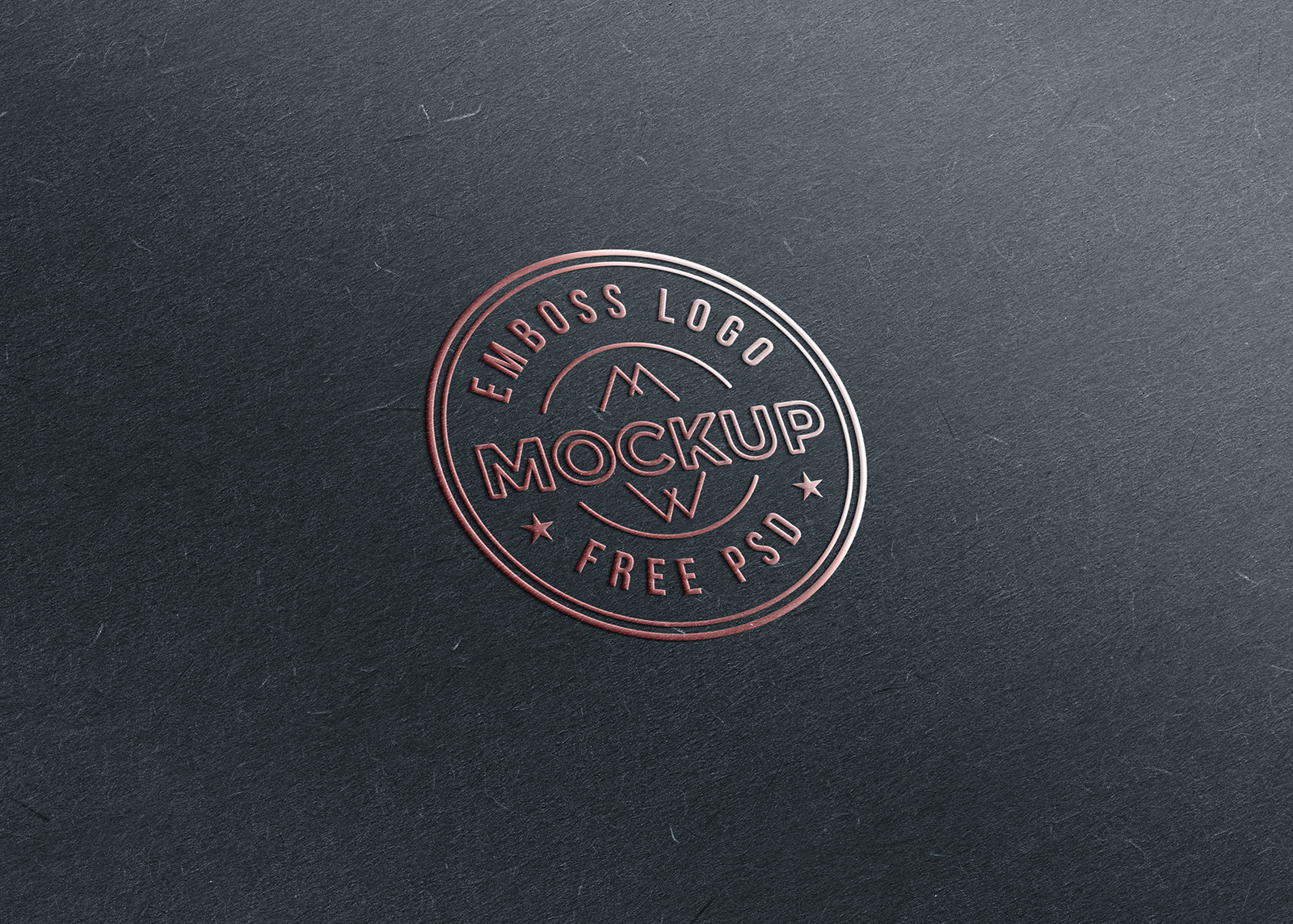 Embossed Paper Logo MockUp