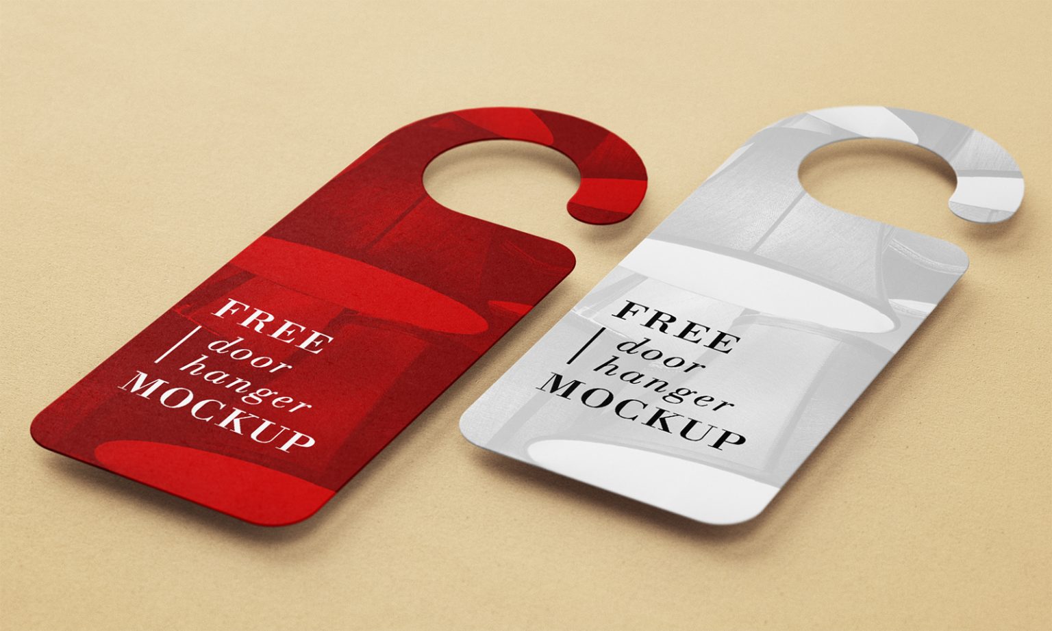 Free Door Hanger Mockup | Mockup World HQ