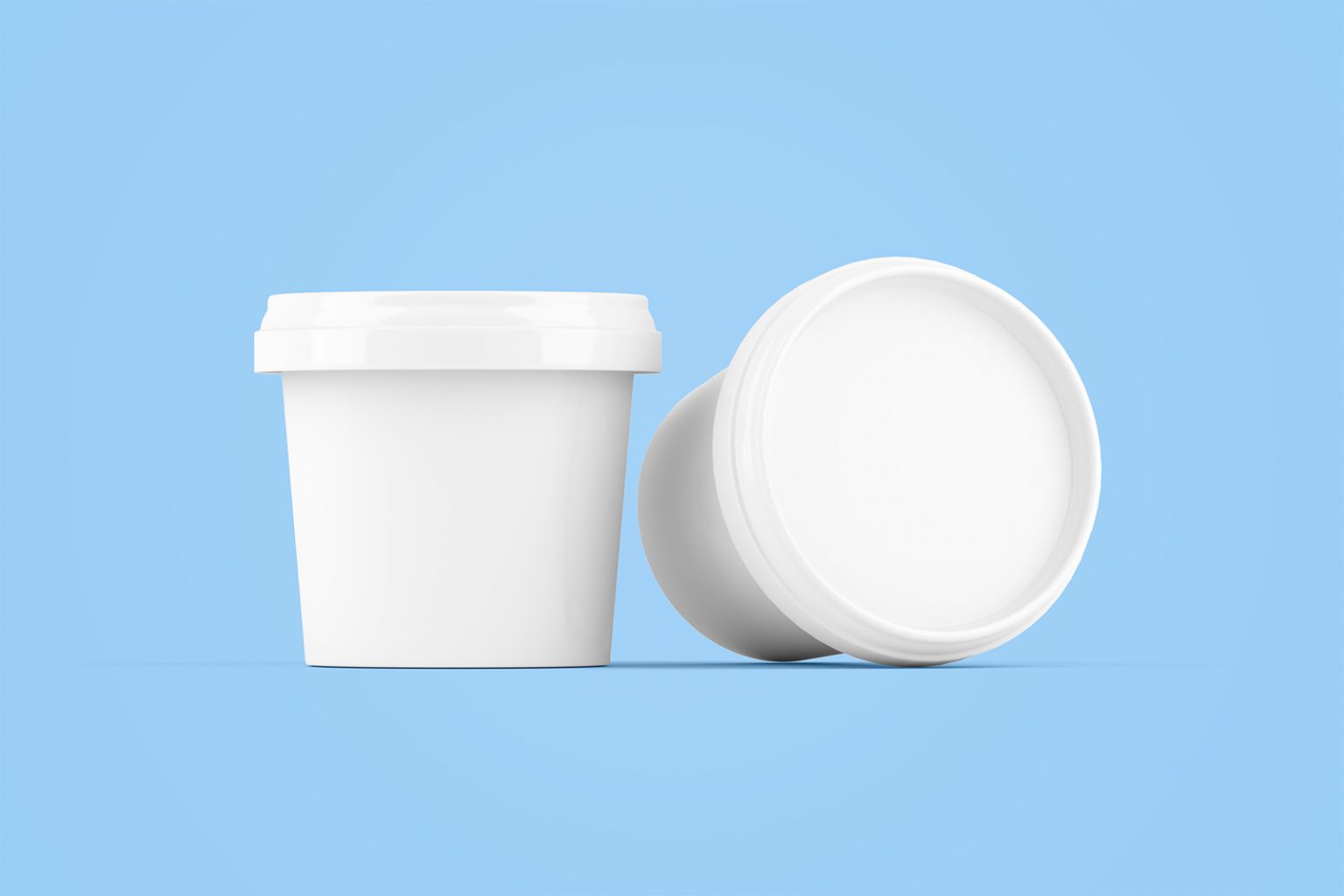 Download Free Ice Cream Jar Packaging Mockup | Mockup World HQ