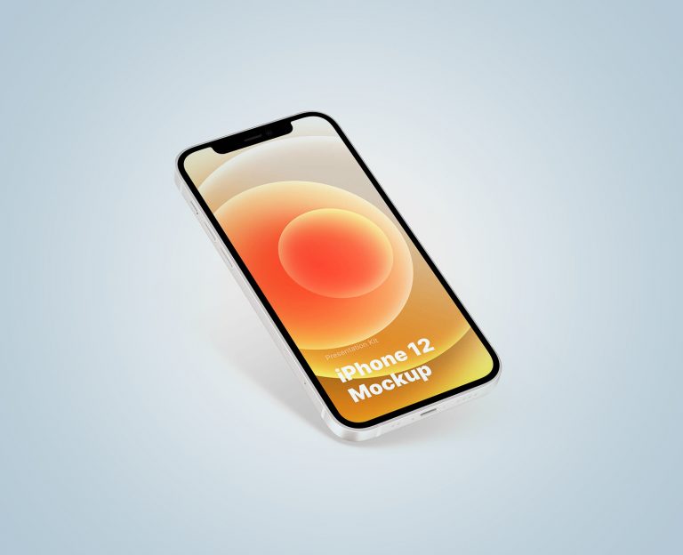 Download Free iPhone 12 PSD Mockup 03 | Mockup World HQ