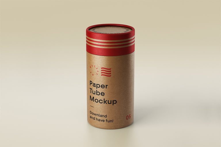 Download Paper Tube Free Mockup PSD | Mockup World HQ