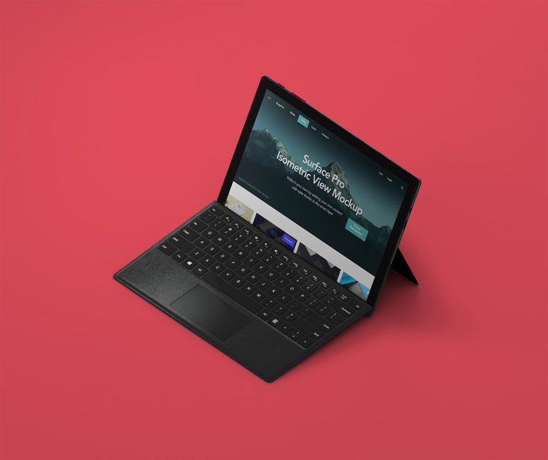 Download Free PSD Surface Pro mockup | Mockup World HQ